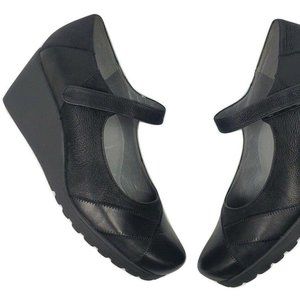 ABEO BIO System Ginger Women’s Black Leather Wedge